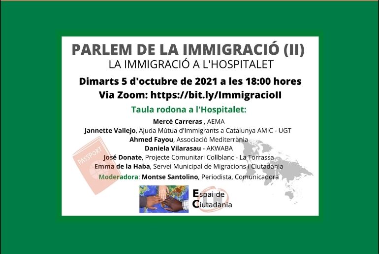 Taula rodona Parlem de la Immigració II- A L'Hospitalet de Llobregat