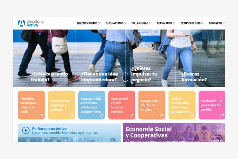 El propósito de la imagen es promocionar las sesiones organizadas por Barcelona Activa sobre la homologación de títulos extranjeros