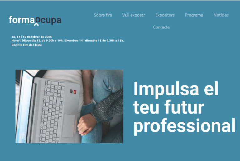 Informar sobre el Saló de la Formació i Ocupació de Lleida, 2025
